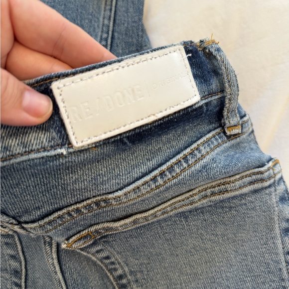 Re/done Jeans High Rise Ankle Crop Size 2 - Picture 5 of 6